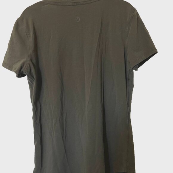 Lululemon Love V-Neck Tee – Dark Olive – Size 6 (Approx.) - Picture 6 of 9